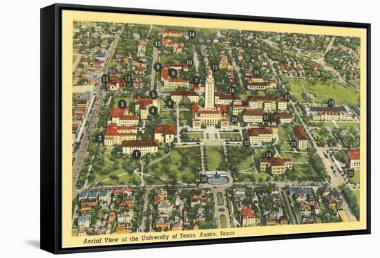 Bird's Eye View of University of Texas-null-Framed Stretched Canvas