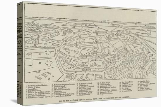 Bird'S-Eye View of Vienna, from Above the Burg-Thor, Looking North-East-null-Stretched Canvas