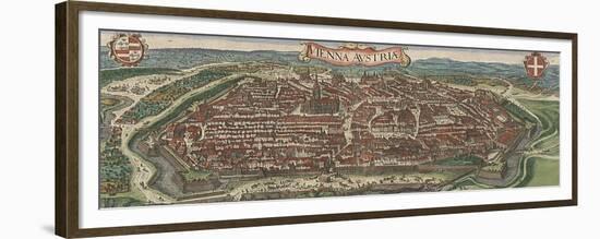 Bird's-Eye View of Vienna from North, 1609-Jacob Hoefnagel-Framed Giclee Print