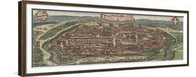 Bird's-Eye View of Vienna from North, 1609-Jacob Hoefnagel-Framed Giclee Print