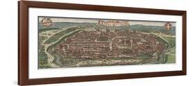 Bird's-Eye View of Vienna from North, 1609-Jacob Hoefnagel-Framed Giclee Print