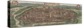 Bird's-Eye View of Vienna from North, 1609-Jacob Hoefnagel-Stretched Canvas