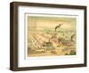 Bird's Eye View of Wason Car Manufacturing Co., Circa 1872, USA, America-Charles Parsons-Framed Giclee Print