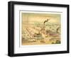 Bird's Eye View of Wason Car Manufacturing Co., Circa 1872, USA, America-Charles Parsons-Framed Giclee Print