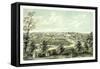 Bird's Eye View of Waukesha, Wisconsin-null-Framed Stretched Canvas