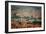 Bird's-Eye View on the Prague ,Charles Bridge on the Vitava River with Instagram Effect Filter-scorpp-Framed Photographic Print