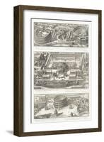 Bird's Eye Views Of: the Balbo and Marcello Theatres-Giovanni Battista Piranesi-Framed Giclee Print