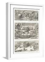 Bird's Eye Views Of: the Balbo and Marcello Theatres-Giovanni Battista Piranesi-Framed Giclee Print