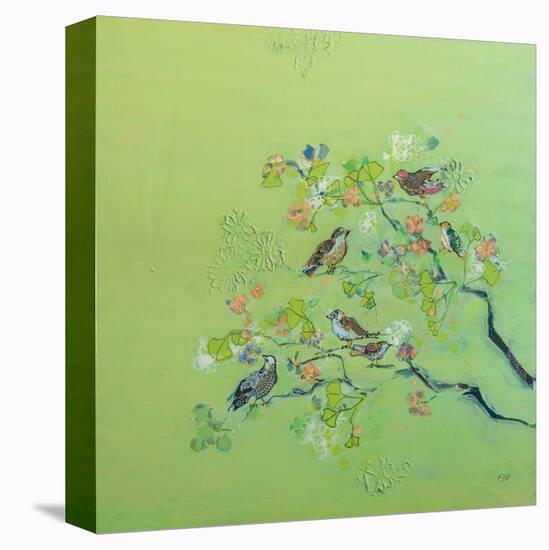 Bird Song-Kellie Day-Stretched Canvas