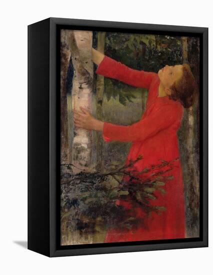 Bird Song-Karoly Ferenczy-Framed Stretched Canvas