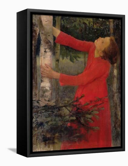 Bird Song-Karoly Ferenczy-Framed Stretched Canvas