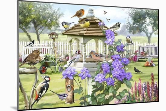 Bird Table-The Macneil Studio-Mounted Giclee Print