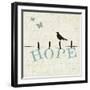 Bird Talk I-Pela Design-Framed Art Print