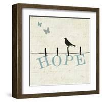 Bird Talk I-Pela Design-Framed Art Print