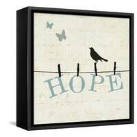 Bird Talk I-Pela Design-Framed Stretched Canvas