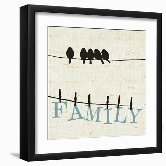 Bird Talk III-Jess Aiken-Framed Art Print
