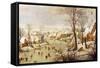 Bird Trap-Pieter Brueghel the Younger-Framed Stretched Canvas