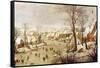 Bird Trap-Pieter Brueghel the Younger-Framed Stretched Canvas