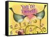 Bird Valentine-Margaret Wilson-Framed Stretched Canvas