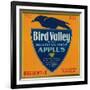 Bird Valley Apple Crate Label - Watsonville, CA-Lantern Press-Framed Art Print