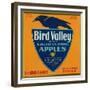 Bird Valley Apple Crate Label - Watsonville, CA-Lantern Press-Framed Premium Giclee Print