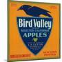 Bird Valley Apple Crate Label - Watsonville, CA-Lantern Press-Mounted Premium Giclee Print