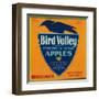 Bird Valley Apple Crate Label - Watsonville, CA-Lantern Press-Framed Art Print