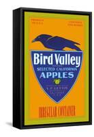Bird Valley Brand Apples-null-Framed Stretched Canvas
