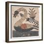 Bird with Fish, Fraktur Painting, C.1810-null-Framed Giclee Print