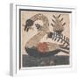 Bird with Fish, Fraktur Painting, C.1810-null-Framed Giclee Print