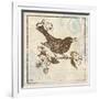 Bird Woodcut I-Elizabeth Medley-Framed Art Print