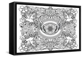 Bird-Art House Design-Framed Stretched Canvas