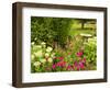 Birdbath and Flowers, Oakland House Seaside Resort, Brooksville-Jerry & Marcy Monkman-Framed Photographic Print