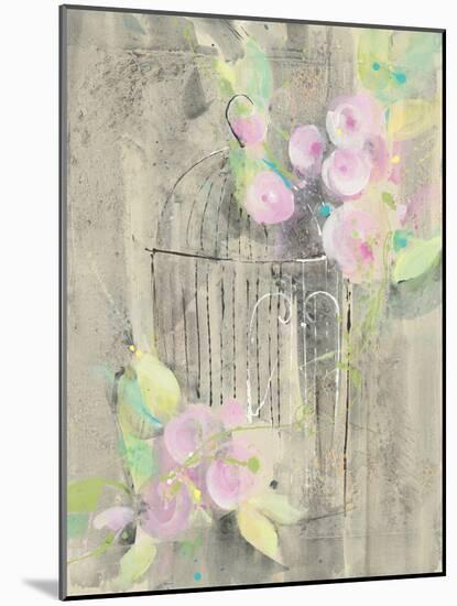 Birdcage Floral I-Albena Hristova-Mounted Art Print