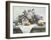 Birdhouse and Hydrangea-unknown Chiu-Framed Art Print