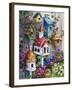 Birdhouse Cottage-Barbara Mock-Framed Giclee Print