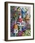 Birdhouse Cottage-Barbara Mock-Framed Giclee Print