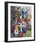 Birdhouse Cottage-Barbara Mock-Framed Giclee Print