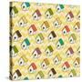 Birdhouses Pattern-TashaNatasha-Stretched Canvas