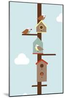 Birdhouses-Dicky Bird-Mounted Giclee Print