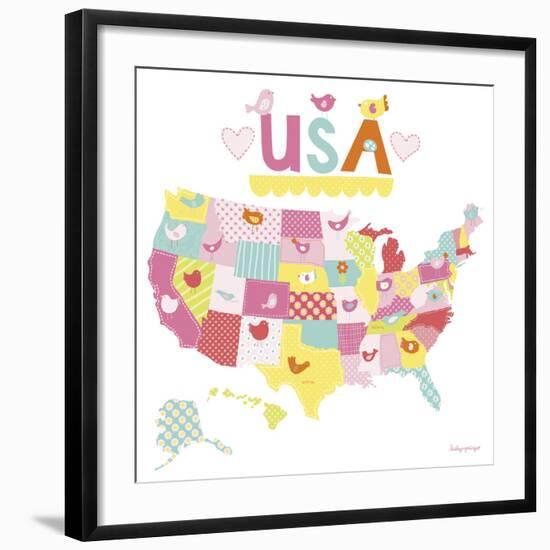 Birdie USA-Lesley Grainger-Framed Giclee Print