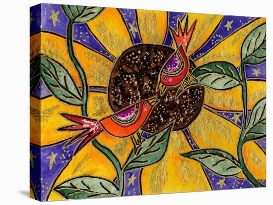Birdies and Sunflower-Wyanne-Stretched Canvas