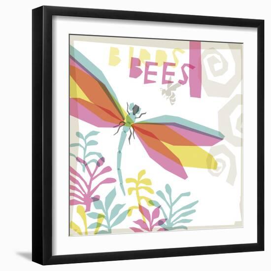 Birds and Bees I-Ken Hurd-Framed Giclee Print