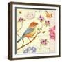 Birds and Bees II-Daphne Brissonnet-Framed Art Print