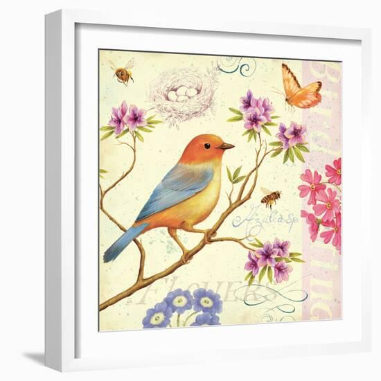 Birds and Bees II-Daphne Brissonnet-Framed Art Print