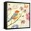 Birds and Bees II-Daphne Brissonnet-Framed Stretched Canvas