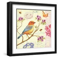 Birds and Bees II-Daphne Brissonnet-Framed Art Print