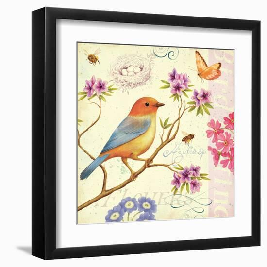 Birds and Bees II-Daphne Brissonnet-Framed Art Print