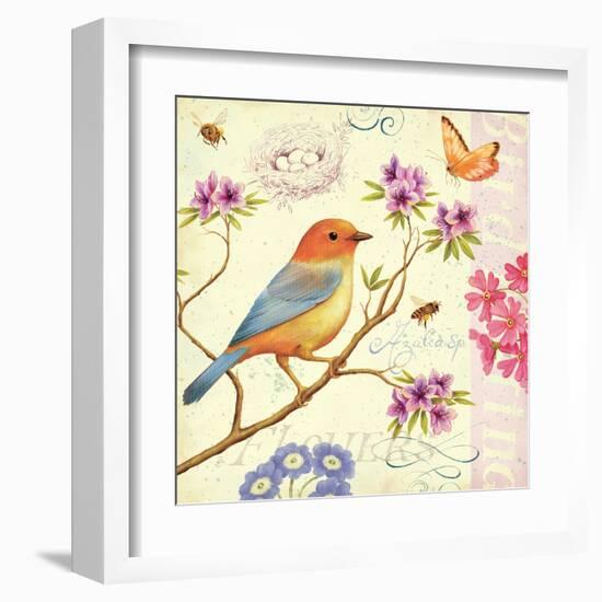 Birds and Bees II-Daphne Brissonnet-Framed Art Print