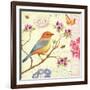 Birds and Bees II-Daphne Brissonnet-Framed Premium Giclee Print